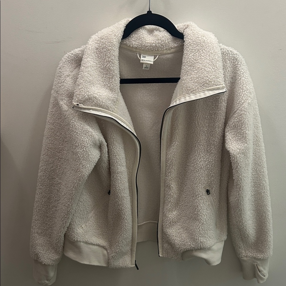 All in Motion Cream Teddy Jacket